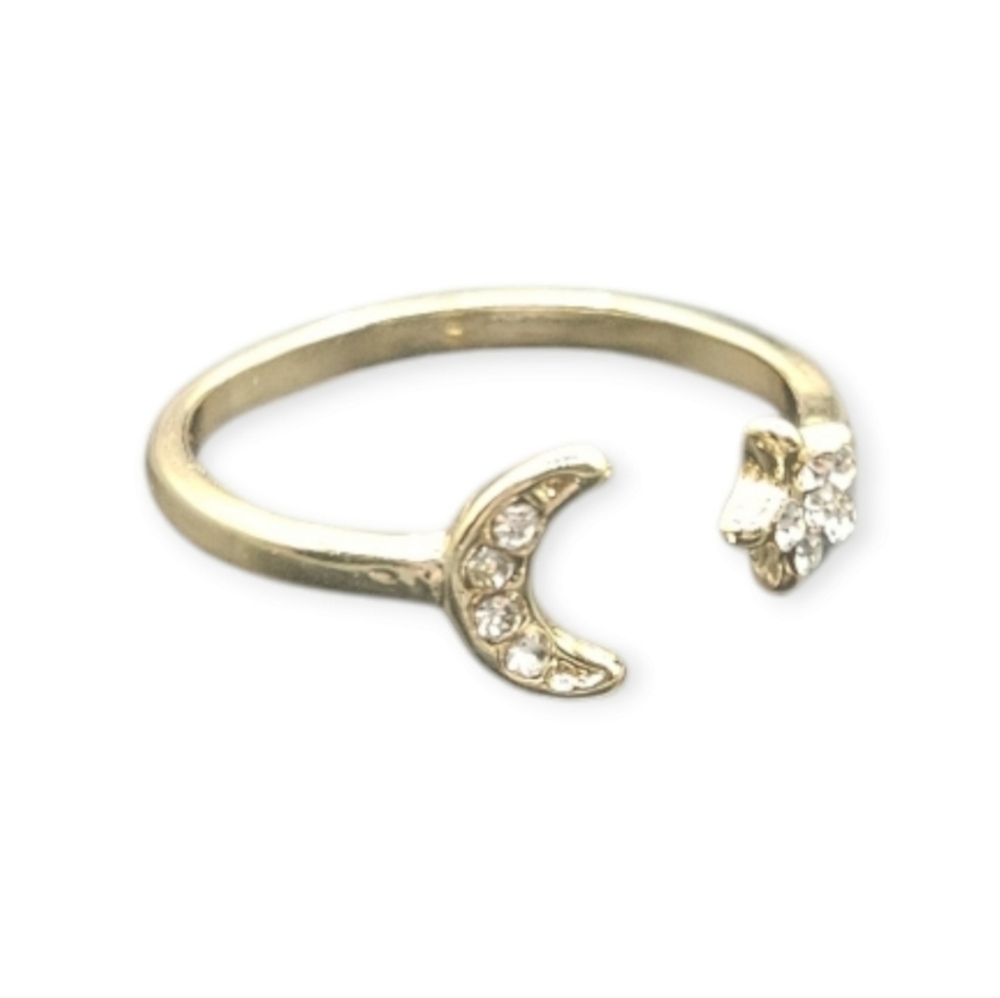 Star and Moon Ring